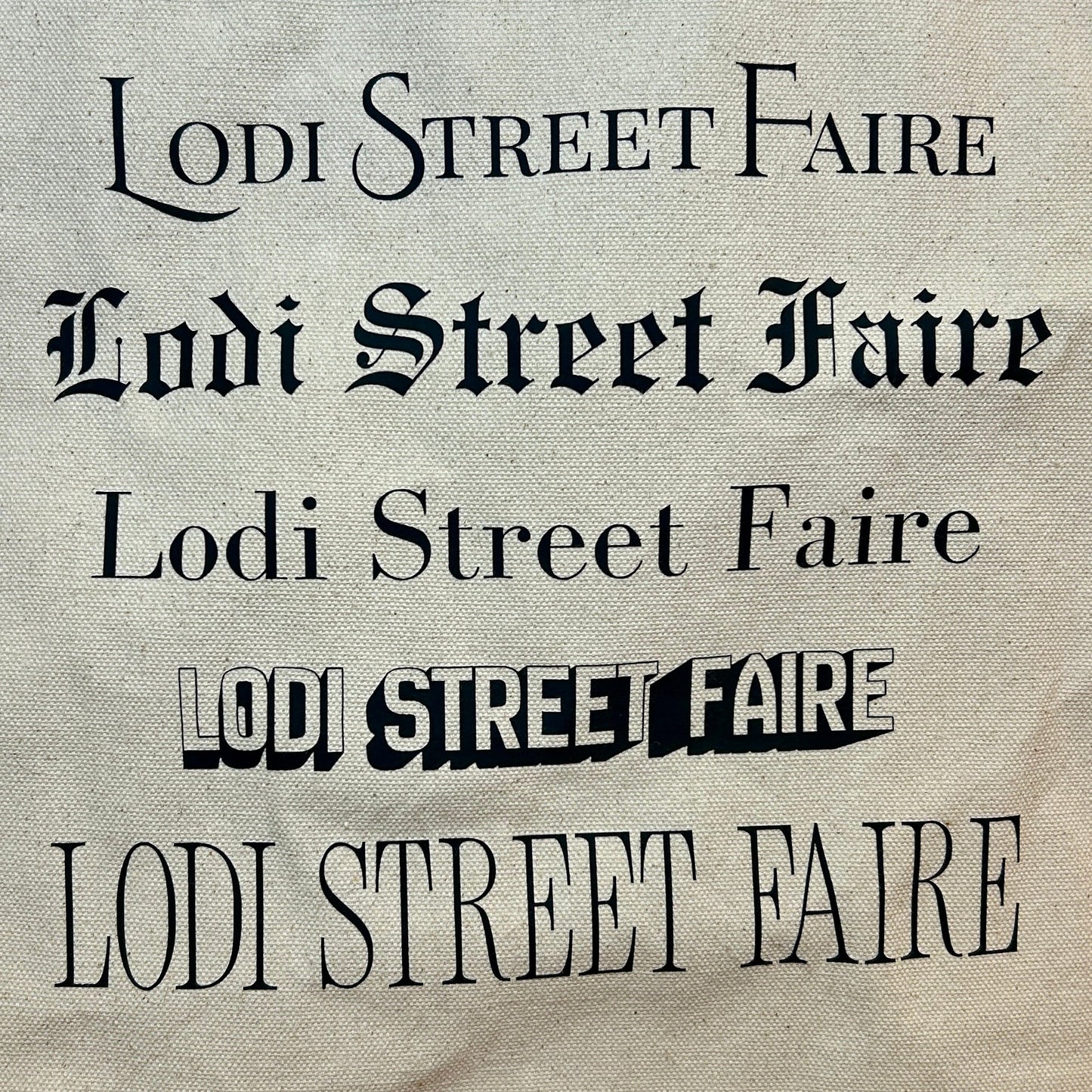 "Lodi Street Faire" Market Tote