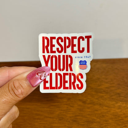 "Respect Your Elders" Union Pacific Big Boy Sticker