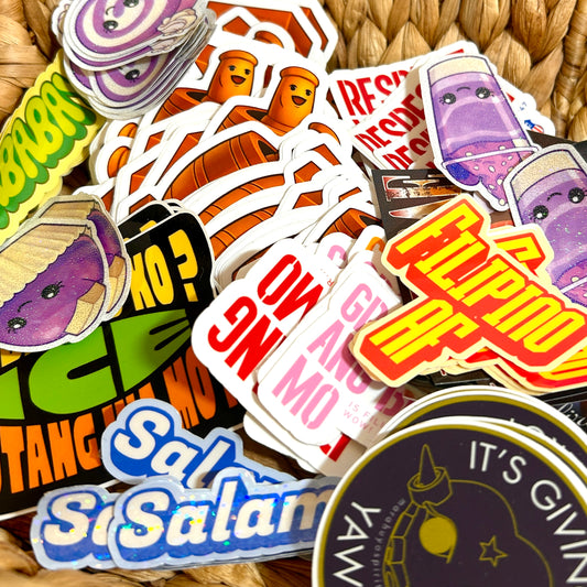 Filipino Theme Die-Cut Stickers