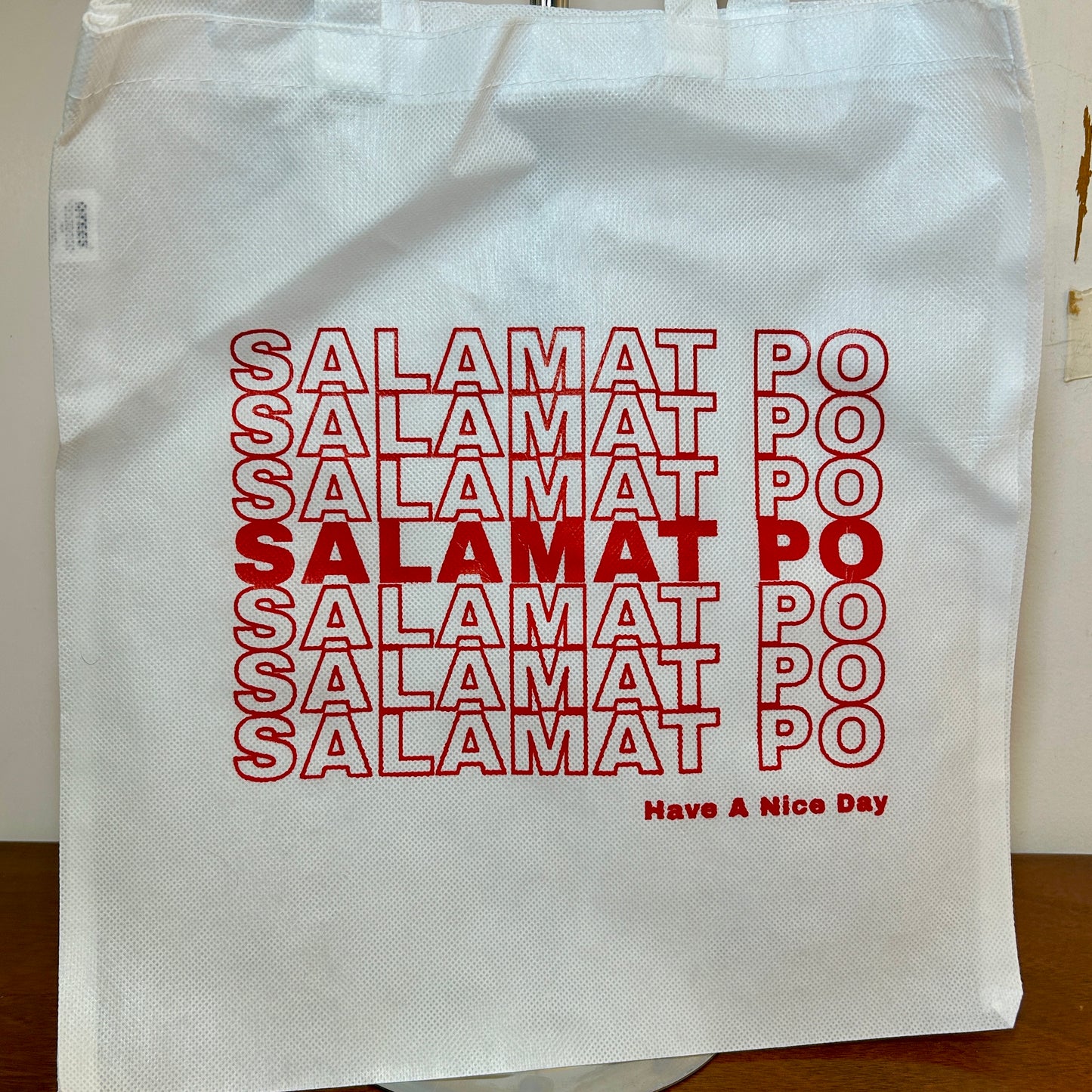 "Salamat Po" Grocery Tote