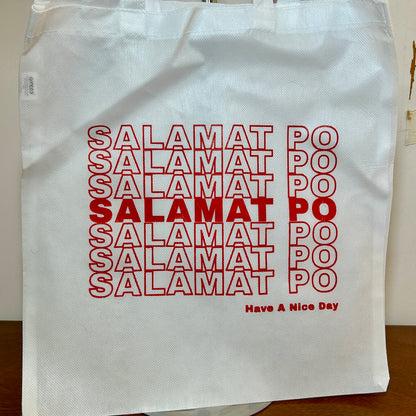 "Salamat Po" Grocery Tote