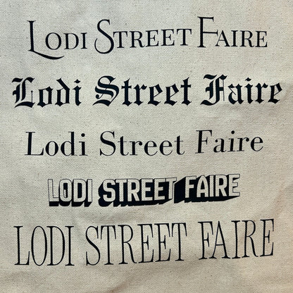 "Lodi Street Faire" Market Tote